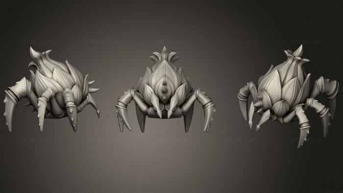 Figurines heroes, monsters and demons (Plant d, STKM_3242) 3D models for cnc